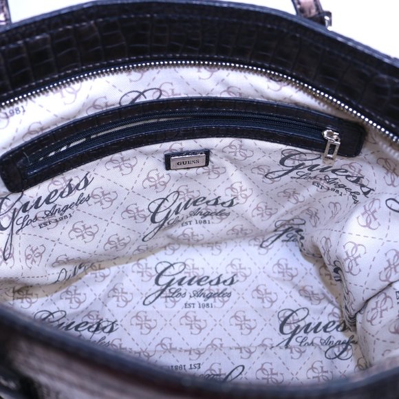 Guess Women’s Handbag Purse Delaney Petite Logo Mini Tote - Picture 5 of 6